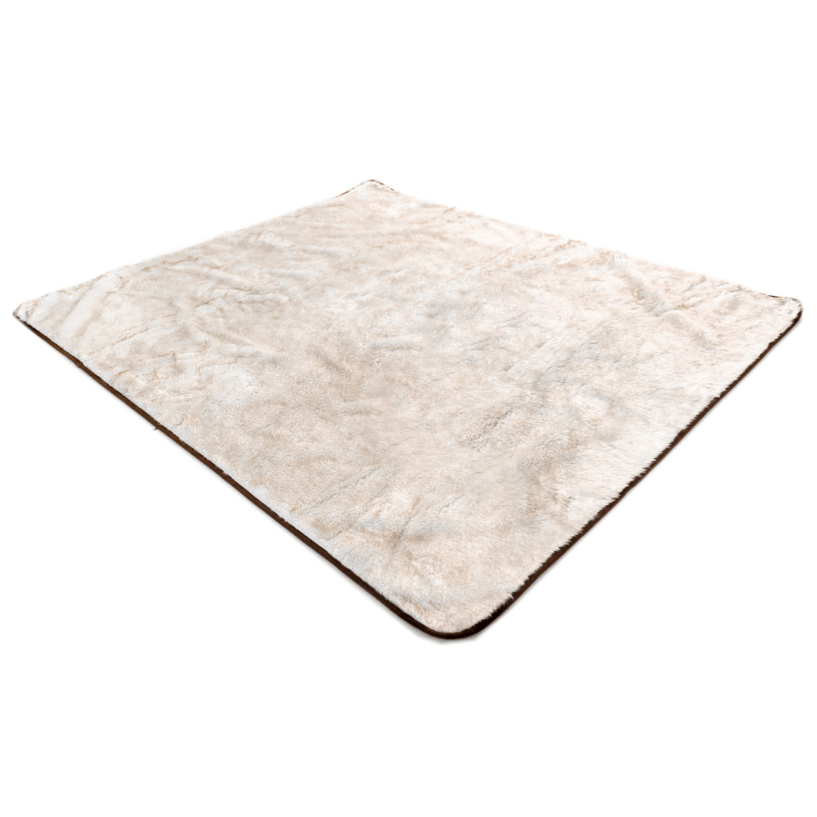 PupProtector Waterproof Dog Blanket - White Brown Accents - American Bark Bliss