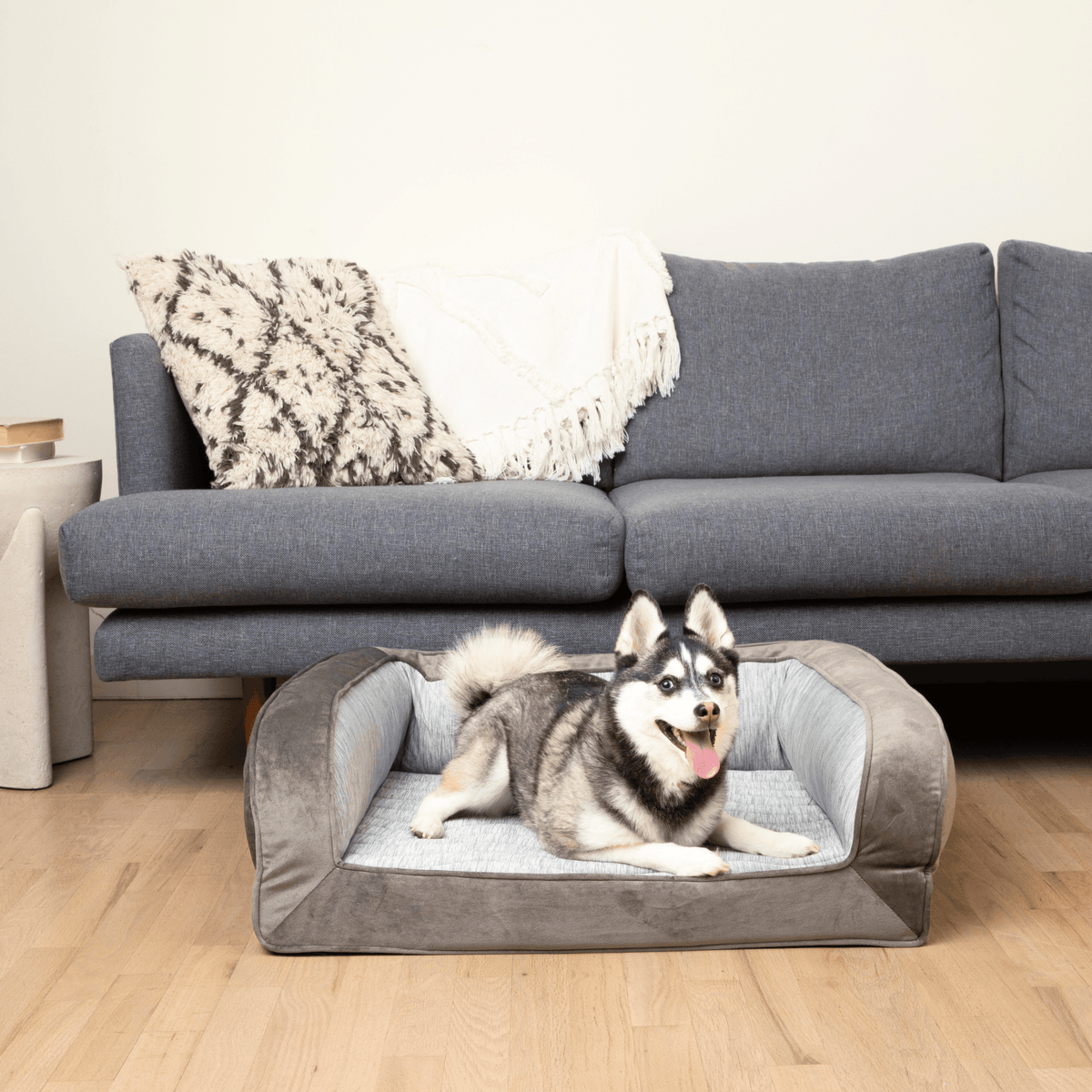 PupChill Cooling Bolster Bed for Dogs - American Bark Bliss