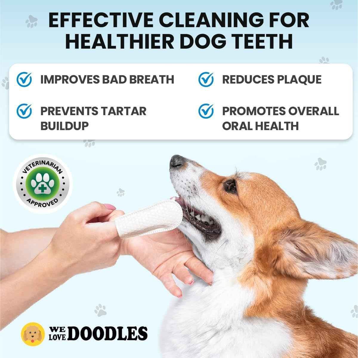 Dog Dental Finger Wipes (50 PCS)