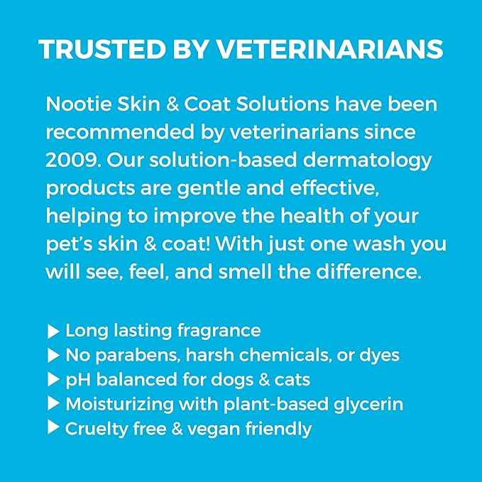 Nootie - Pet Shampoo for Sensitive Skin - Revitalizes Dry Skin & Coat - Natural Ingredients - Gentle Dog Shampoo - Cleans & Conditions