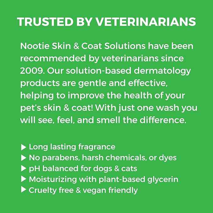 Nootie - Pet Shampoo for Sensitive Skin - Revitalizes Dry Skin & Coat - Natural Ingredients - Gentle Dog Shampoo - Cleans & Conditions