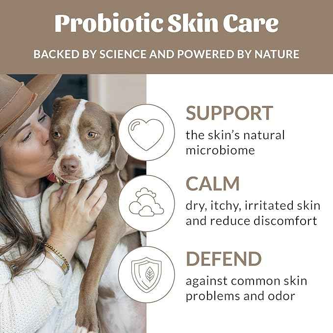 Skout's Honor Probiotic Pet Shampoo & Conditioner with Avocado Oil & Omega-3s, 97% Natural, Paraben & Sulfate-Free, Cruelty-Free, 16oz, Dog of The Woods