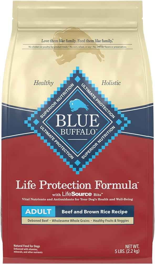 Blue Buffalo Life Protection Formula Adult Beef & Brown Rice Dry Dog Food - American Bark Bliss