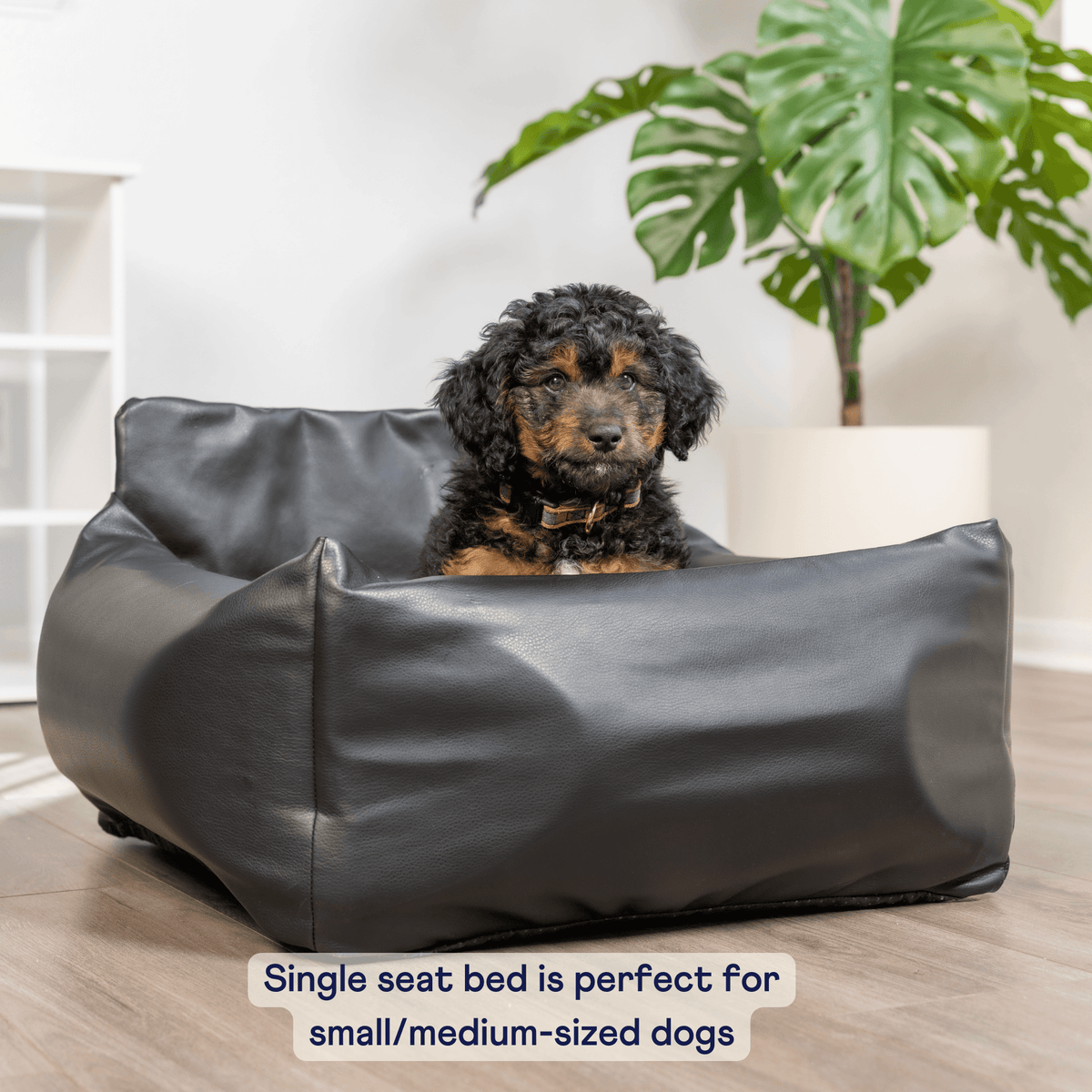 Faux Leather Memory Foam Dog Car Bed | PupProtector™ - American Bark Bliss