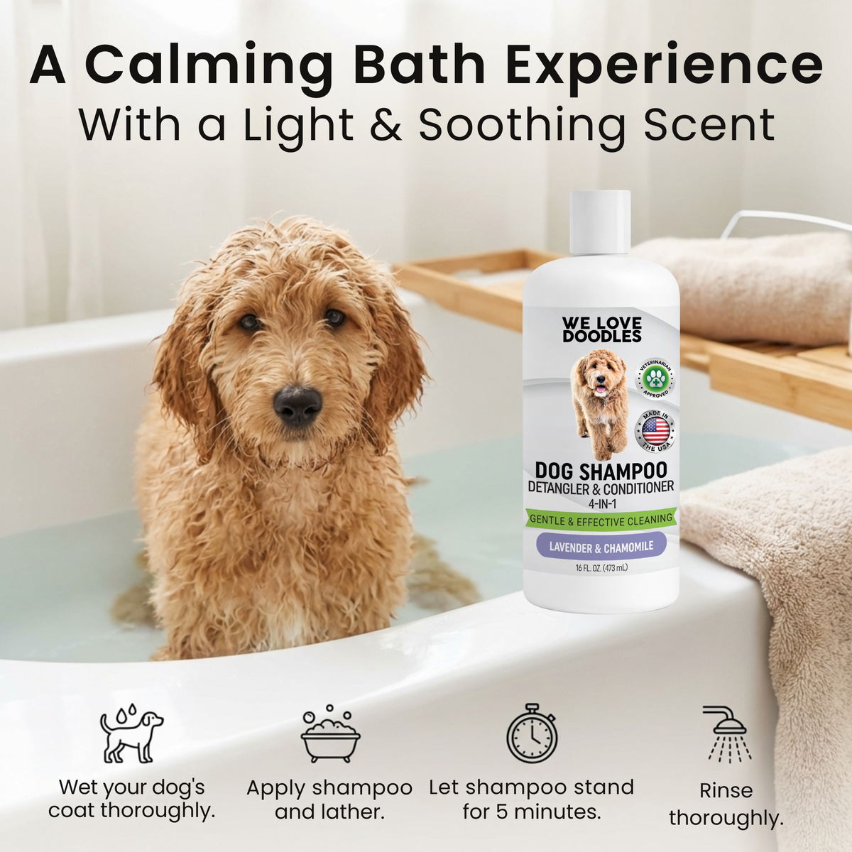 Dog Shampoo 4-in-1 (3 Pack)