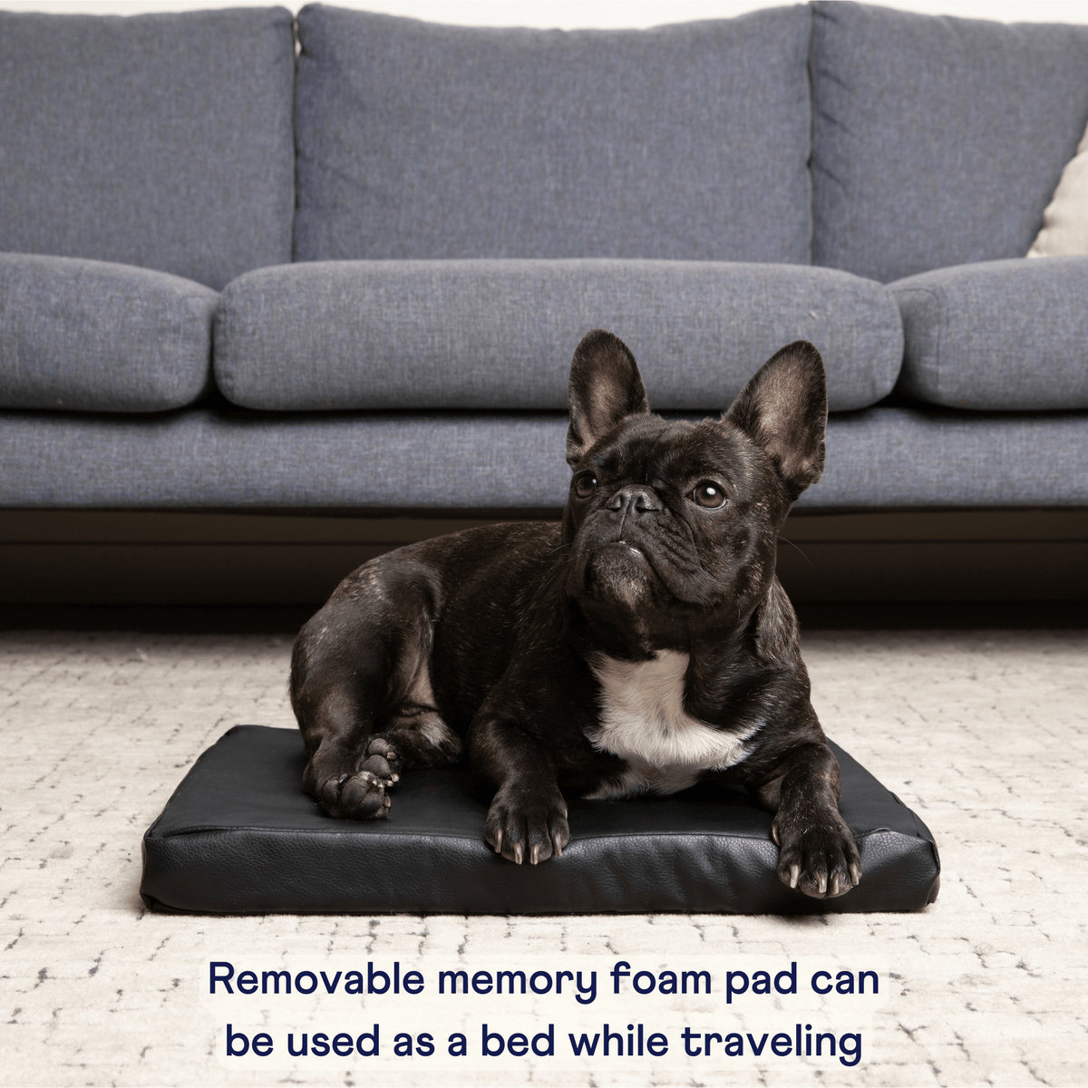 Faux Leather Memory Foam Dog Car Bed | PupProtector™ - American Bark Bliss