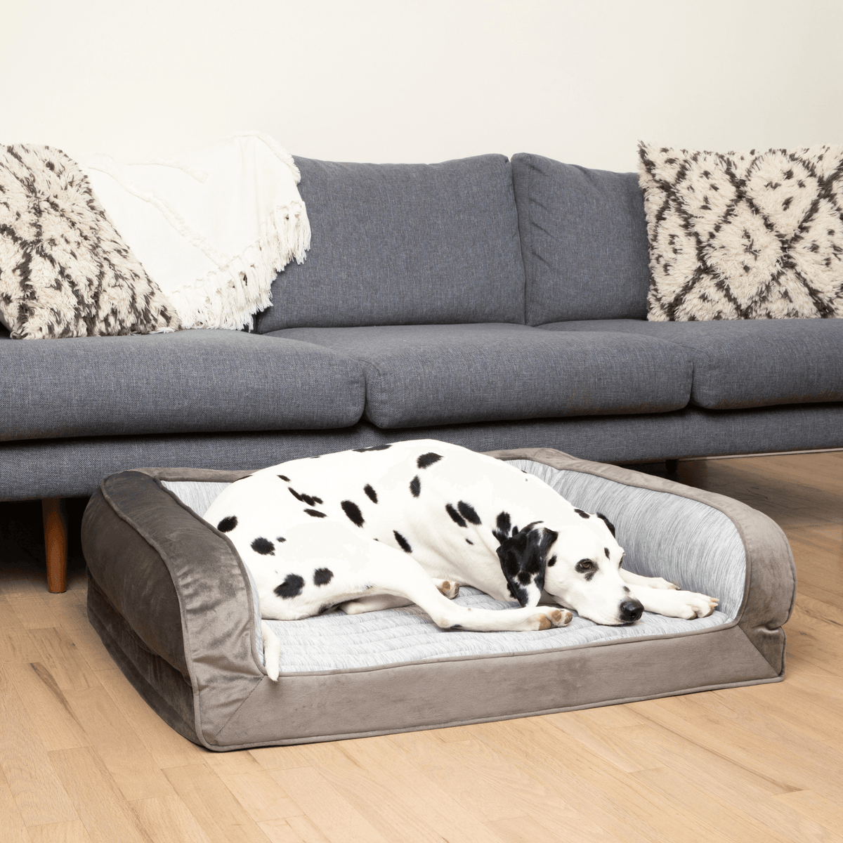 PupChill Cooling Bolster Bed for Dogs - American Bark Bliss