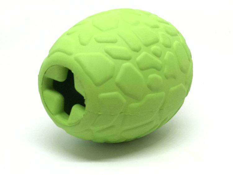 Dinosaur Egg eDispenser Durable Rubber Chew Toy & Treat Dispenser - American Bark Bliss