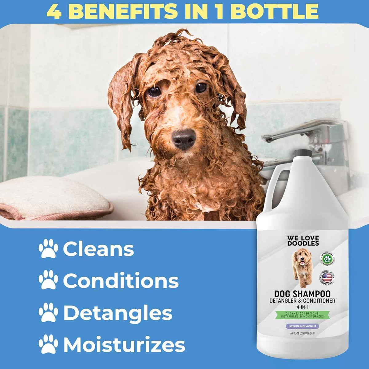 Dog Shampoo Half-Gallon Lavender