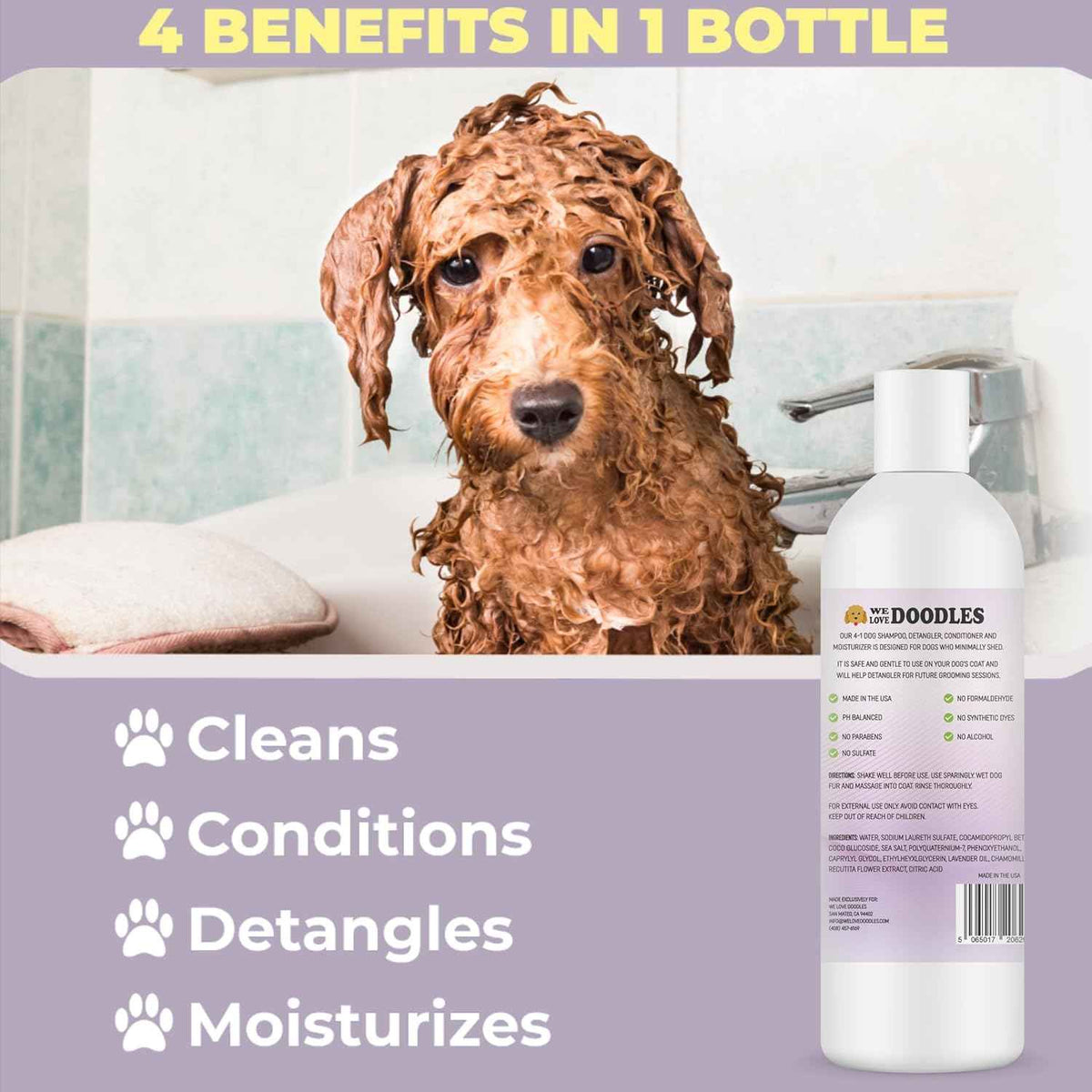 Dog Shampoo (Lavender & Chamomile Dog Shampoo, Non-Organic)