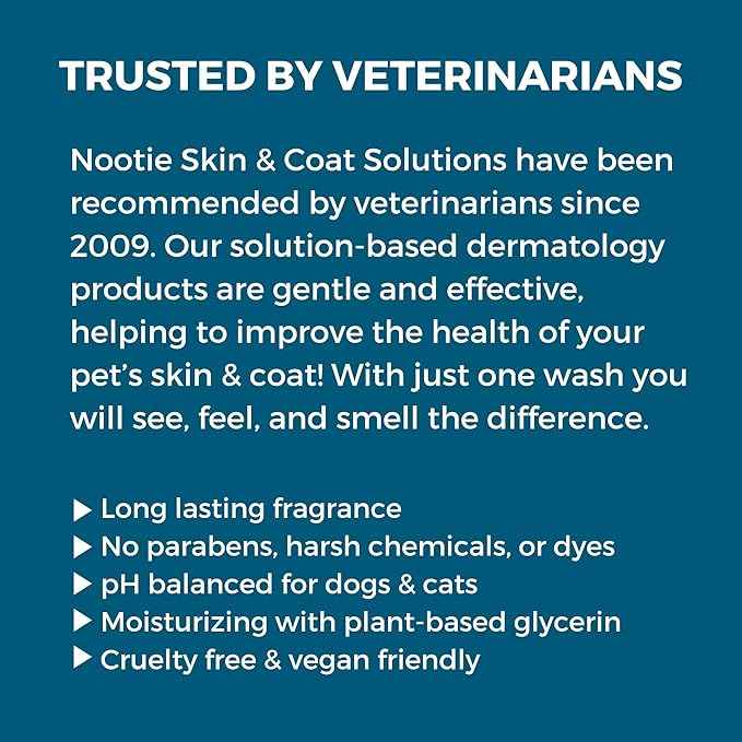 Nootie - Pet Shampoo for Sensitive Skin - Revitalizes Dry Skin & Coat - Natural Ingredients - Gentle Dog Shampoo - Cleans & Conditions