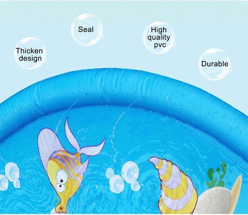 Dog Sprinkler Pad Cooling Mat for Summertime Fun - American Bark Bliss