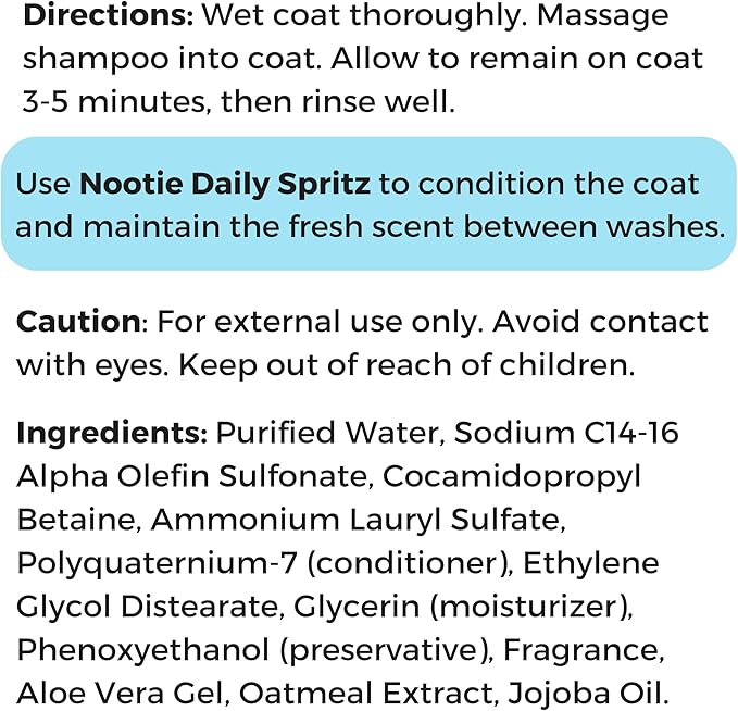 Nootie Sweet Pea and Vanilla Shampoo Gallon