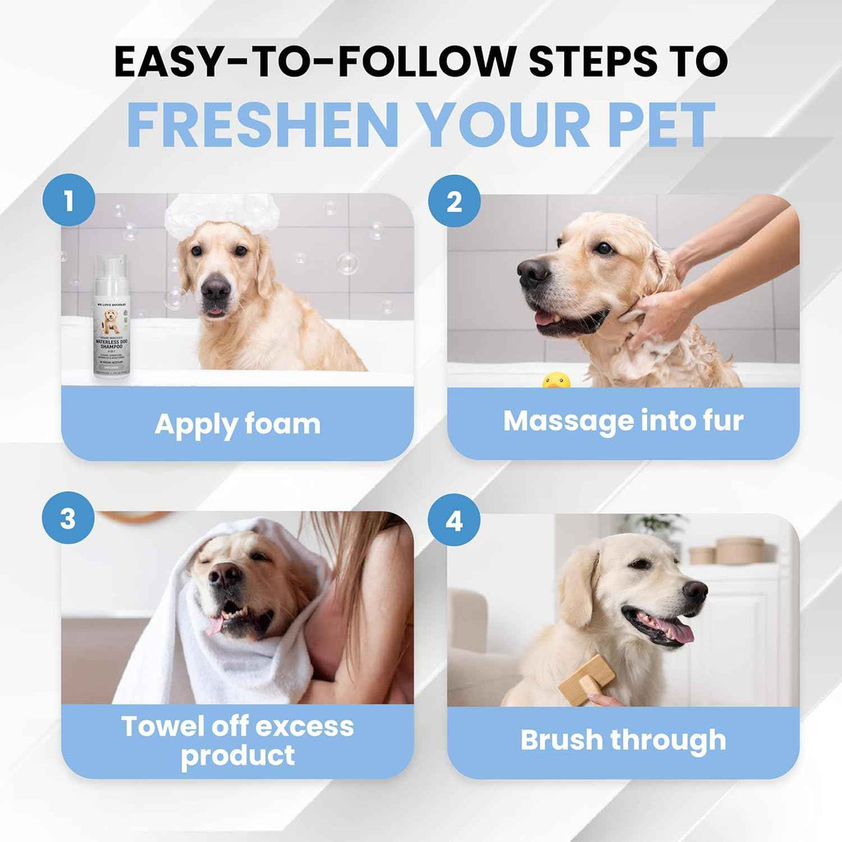 Waterless Dog Shampoo Unscented