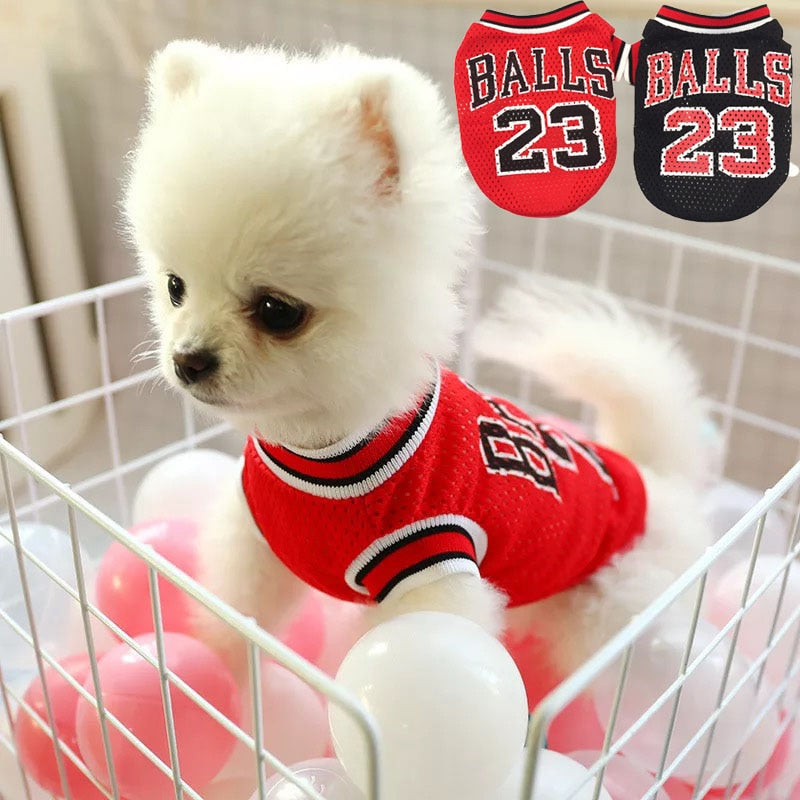 Pet Basketball Jersey Mesh Uniform for Dogs and Cats - American Bark Bliss