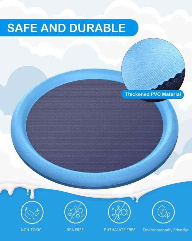 Dog Sprinkler Pad Cooling Mat for Summertime Fun - American Bark Bliss