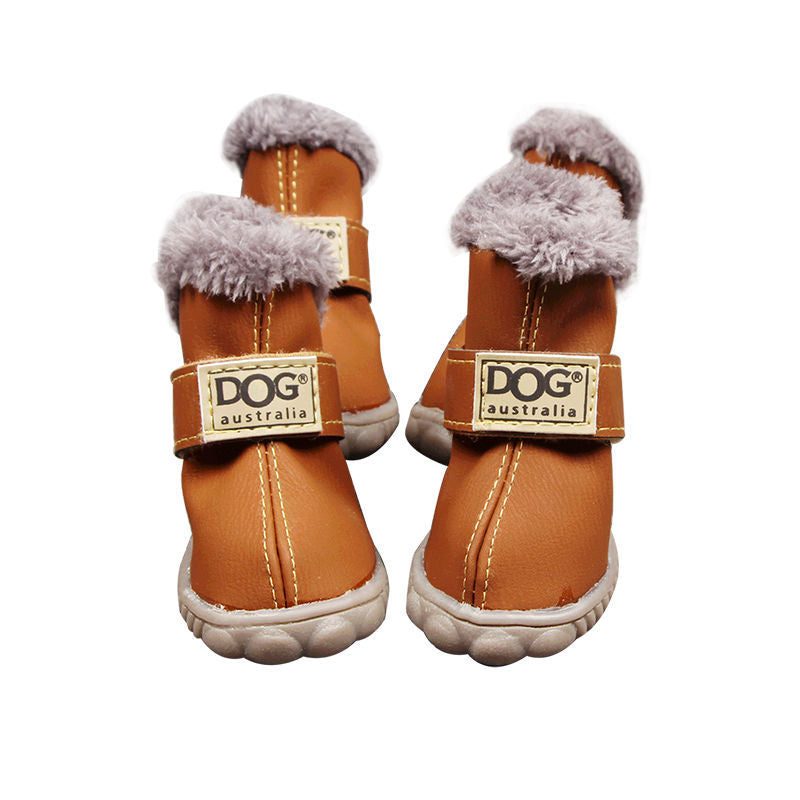 Waterproof Fleece-Lined Dog Snow Boots by Furr Baby Gifts