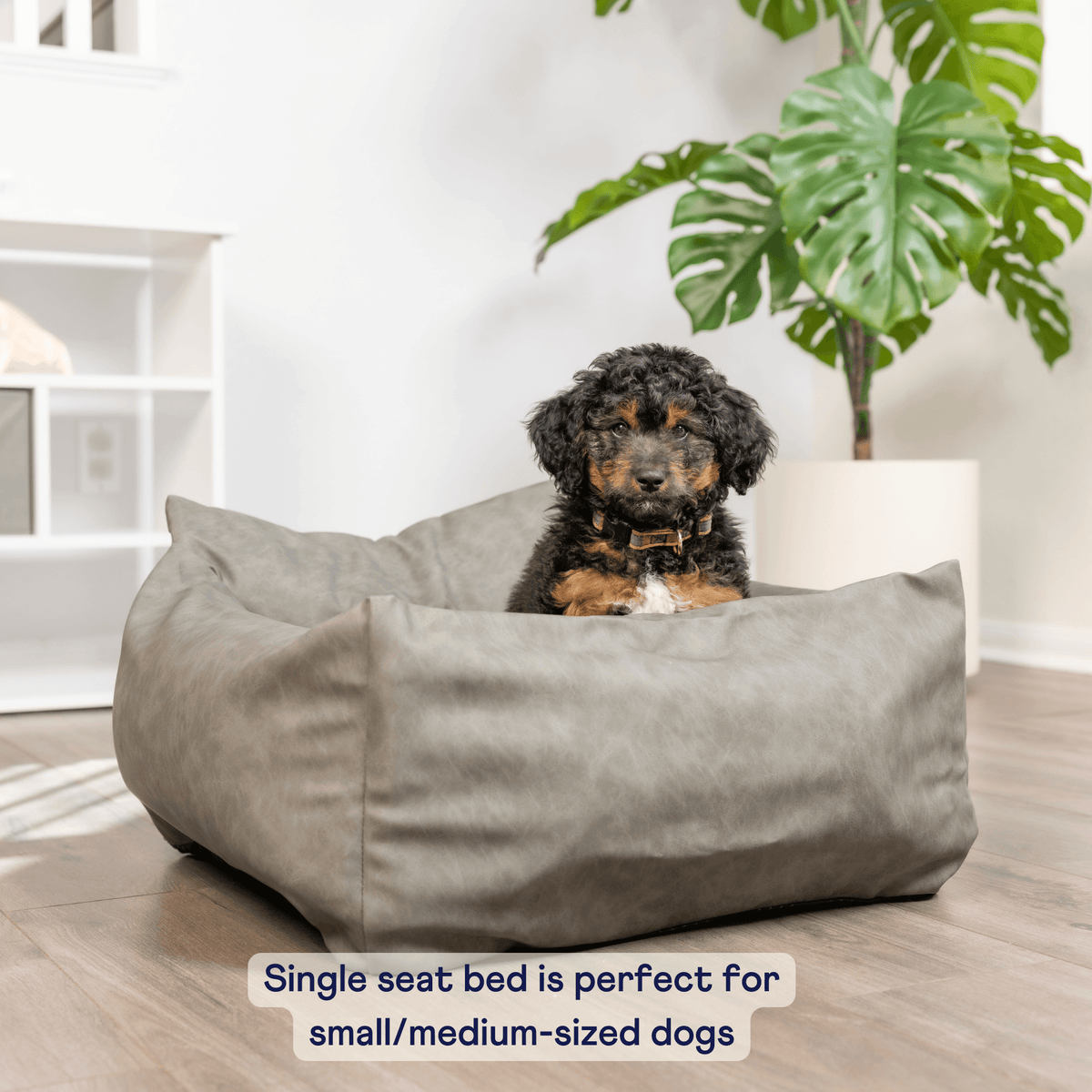 Memory Foam Dog Car Bed - Slate Gray - American Bark Bliss