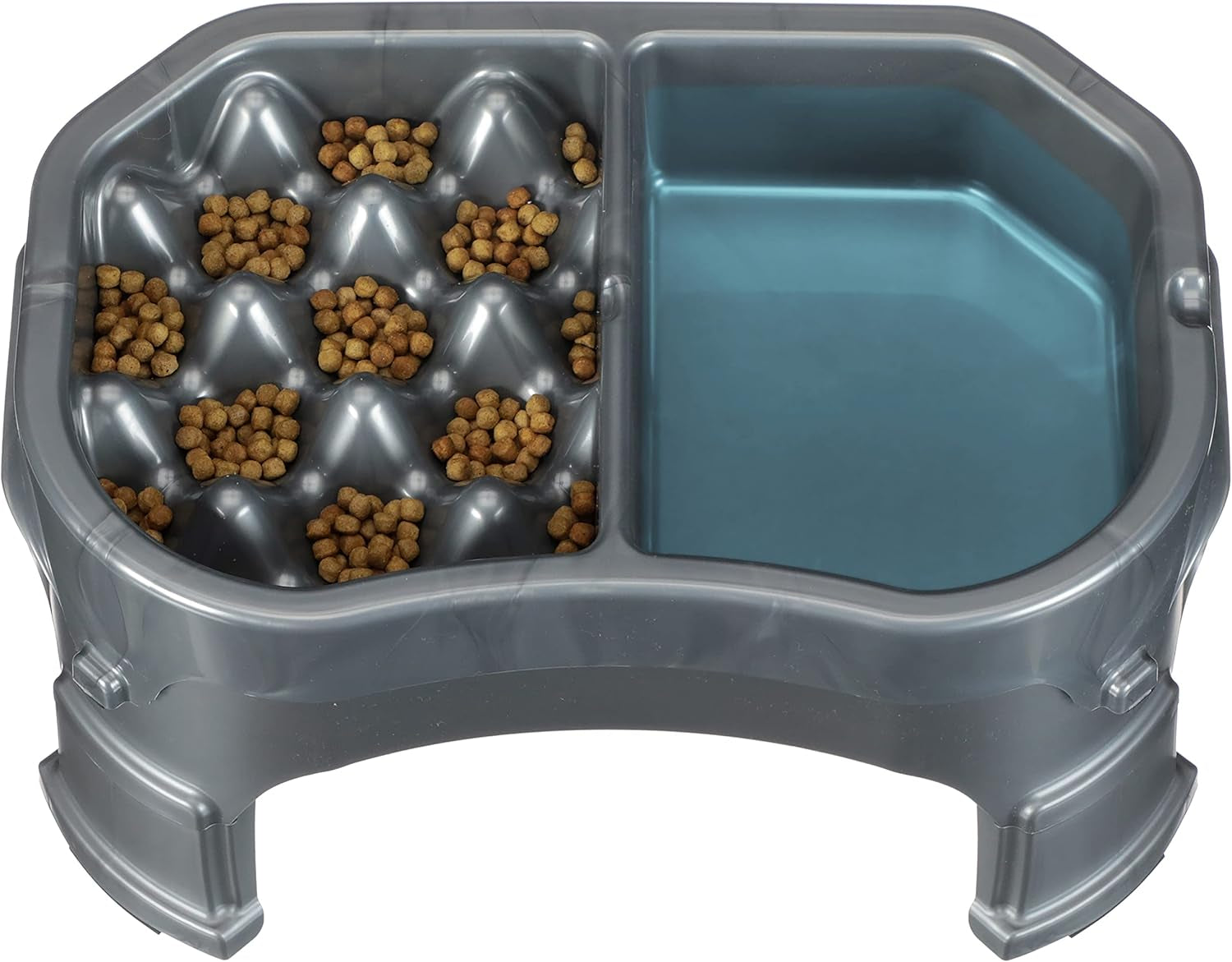 Neater Raised Slow Feeder Dog Bowl for Healthy Eating - American Bark Bliss