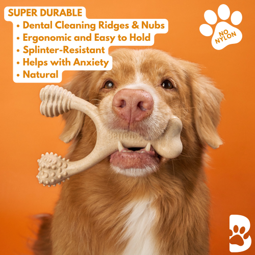 BetterBone HARD CHEW TOY: Natural Ingredients, eco-friendly, and ultra-durable chew for the toughest chewers! by BetterBone All Natural Eco-Friendly Dog Chews & Bones