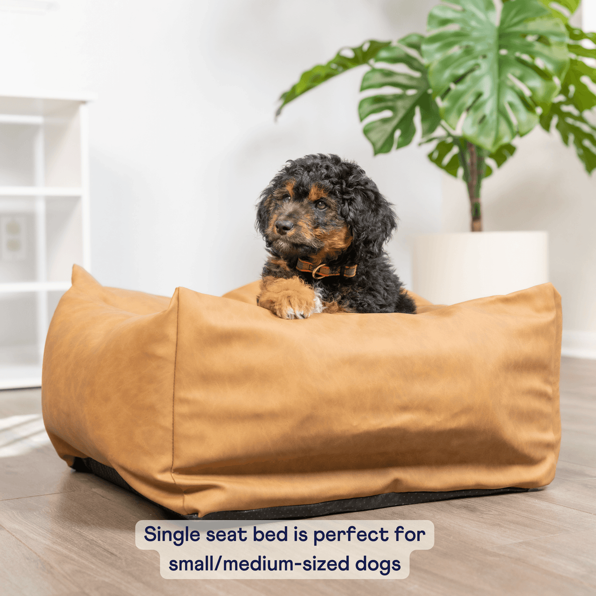 Best Dog Car Bed with Memory Foam - PupProtector™ Camel - American Bark Bliss