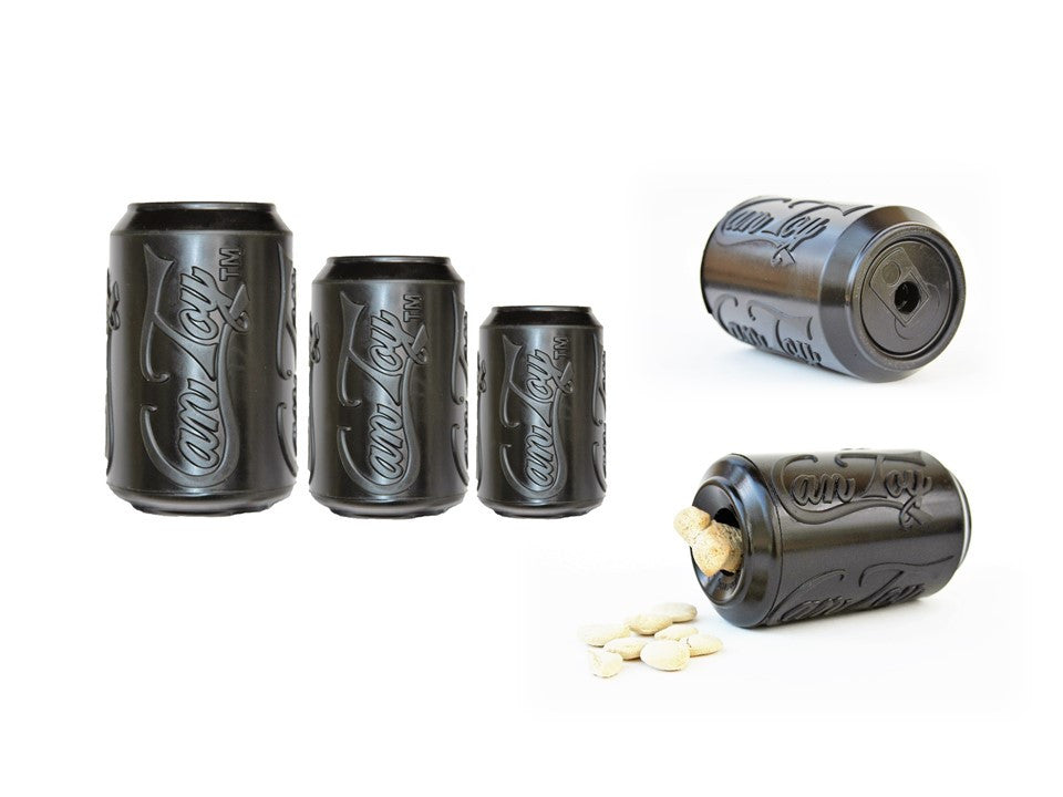 SP Magnum Can Toy eDispenser Ultra Durable Rubber Chew Toy & Treat Dispenser - Power Chewers - American Bark Bliss