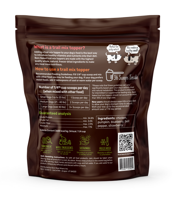 Chicken Dog Trail Mix - 12oz by Bare Naked Pet Co.