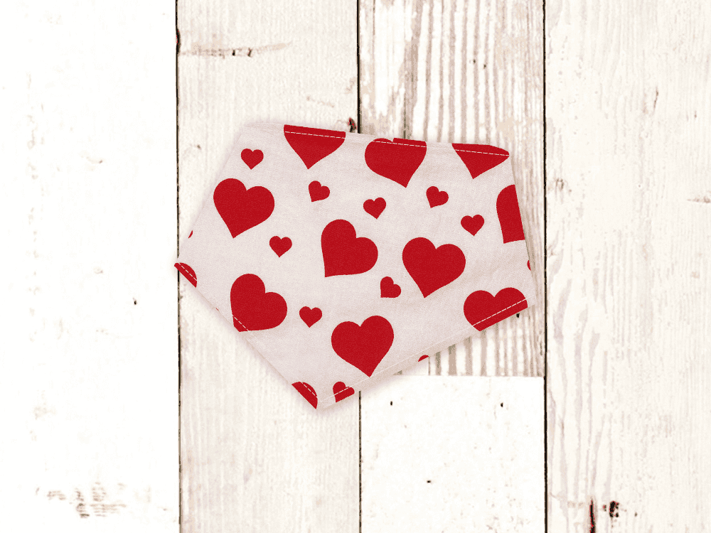 "Blush Hearts" Valentine's Day Dog Bandana - American Bark Bliss