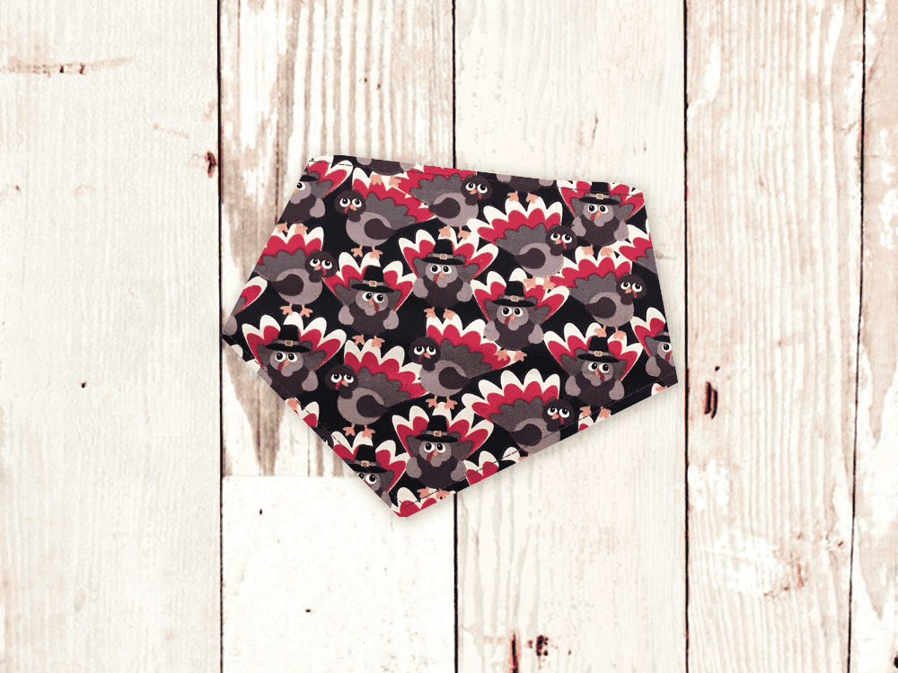 "Brown Turkeys" Dog Bandana - American Bark Bliss