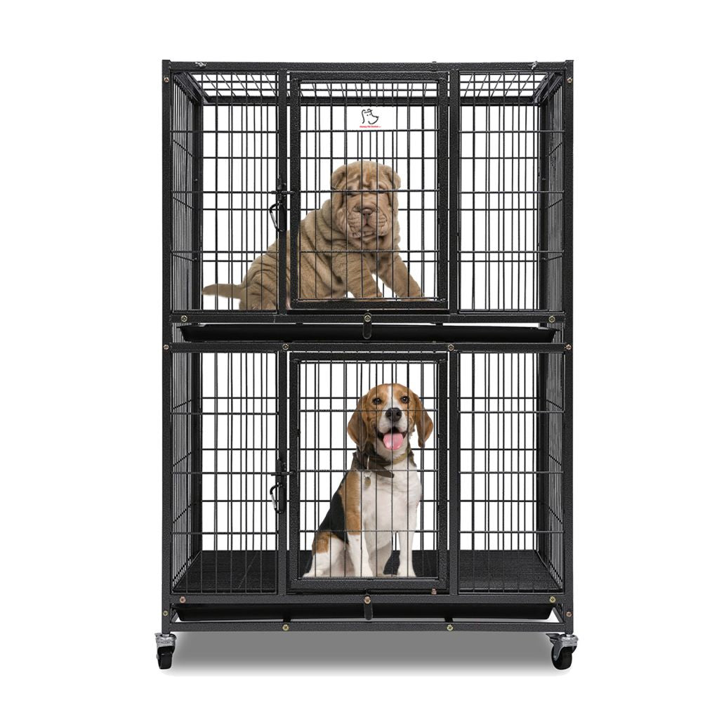 31" Two-Tier Dog Crate 46A - American Bark Bliss
