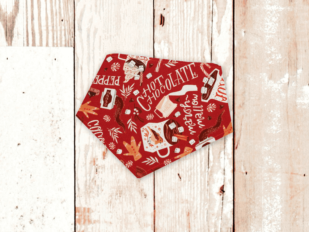 "Christmas Hot Chocolate" Dog Bandana - American Bark Bliss