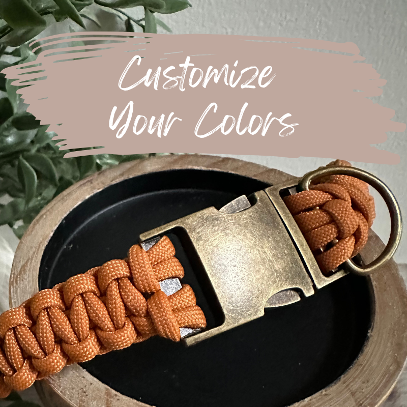Cobra Braid Handmade Dog Collar - Customize Your Color - American Bark Bliss