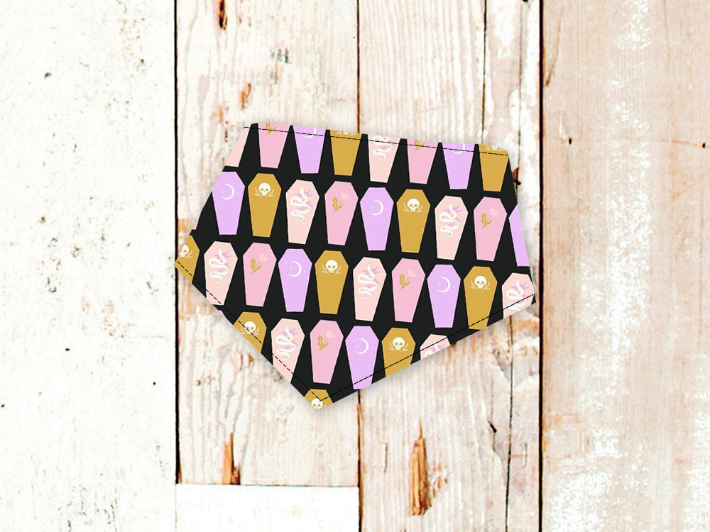 "Coffins" Dog Bandana - American Bark Bliss