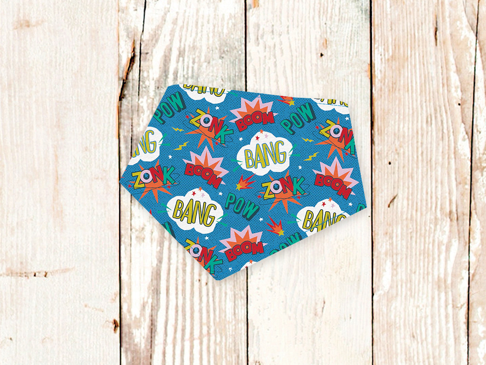 "Comic Book" Dog Bandana - American Bark Bliss