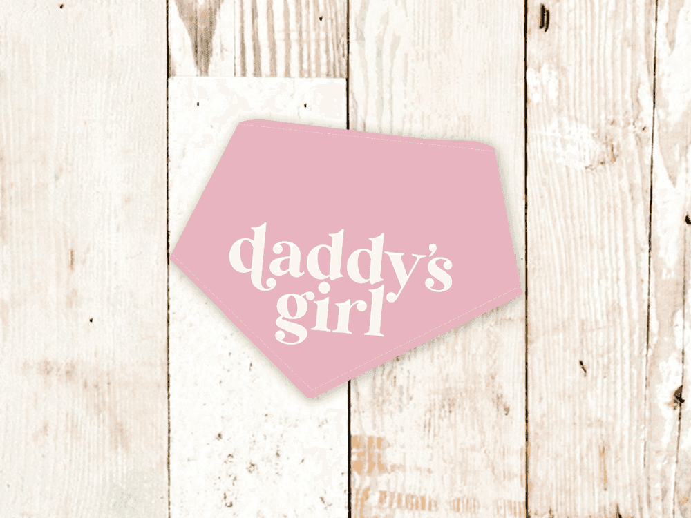 "Daddy's Girl" Dog Bandana - American Bark Bliss