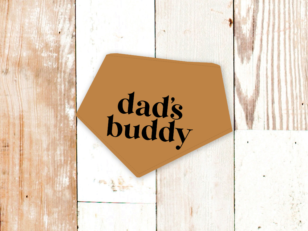 "Dad's Buddy" Dog Bandana - American Bark Bliss