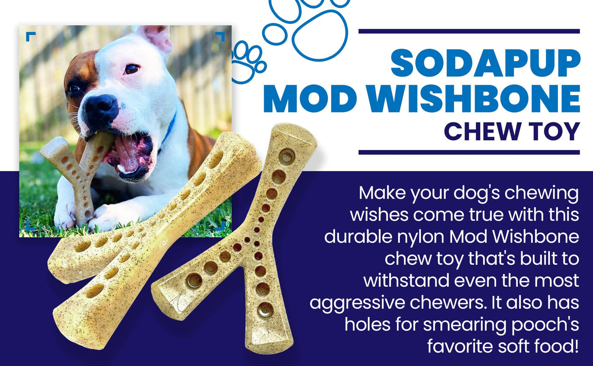 MOD Wishbone Nylon Dog Chew Toy for Aggressive Chewers | USA Made - American Bark Bliss