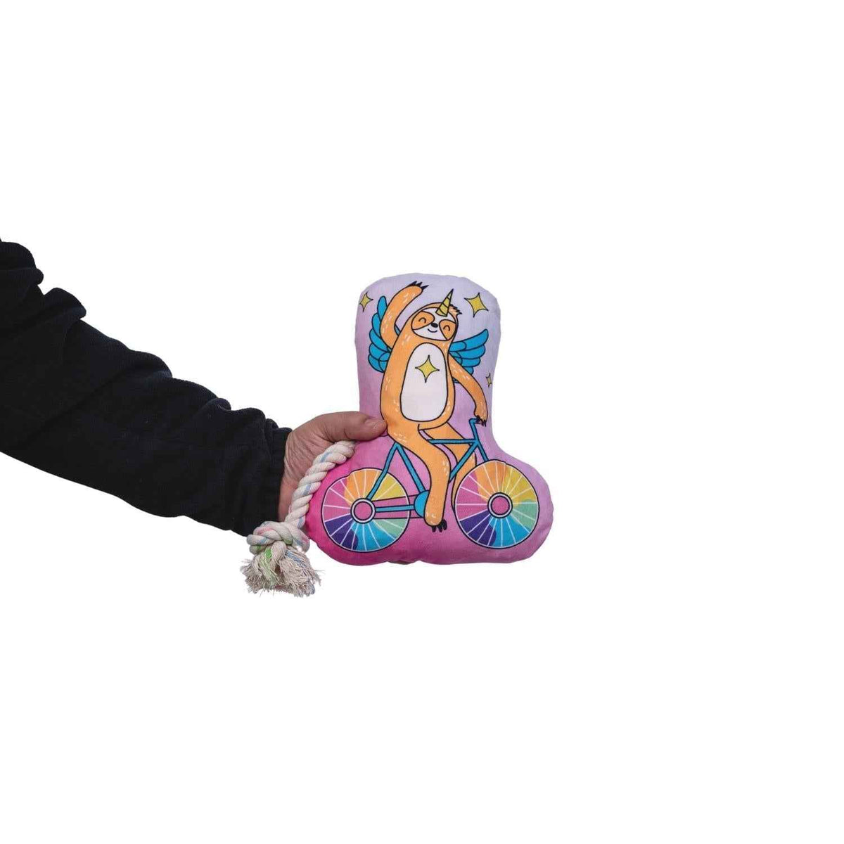 Slow Biker Plush Dog Toy – with Squeaker & Crinkle Paper for Fun Play - American Bark Bliss