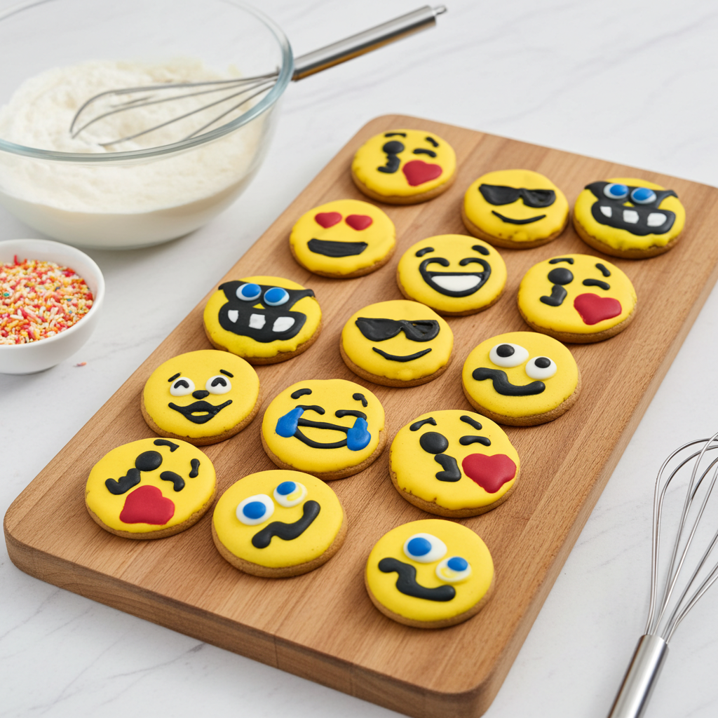 Emoji Peanut Butter Organic Dog Cookies