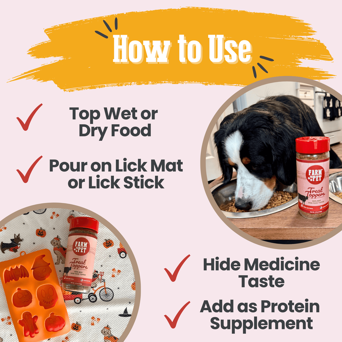 Treat Topper Beef Dog Food Topper | Powdered Meal Topper for Pets - American Bark Bliss