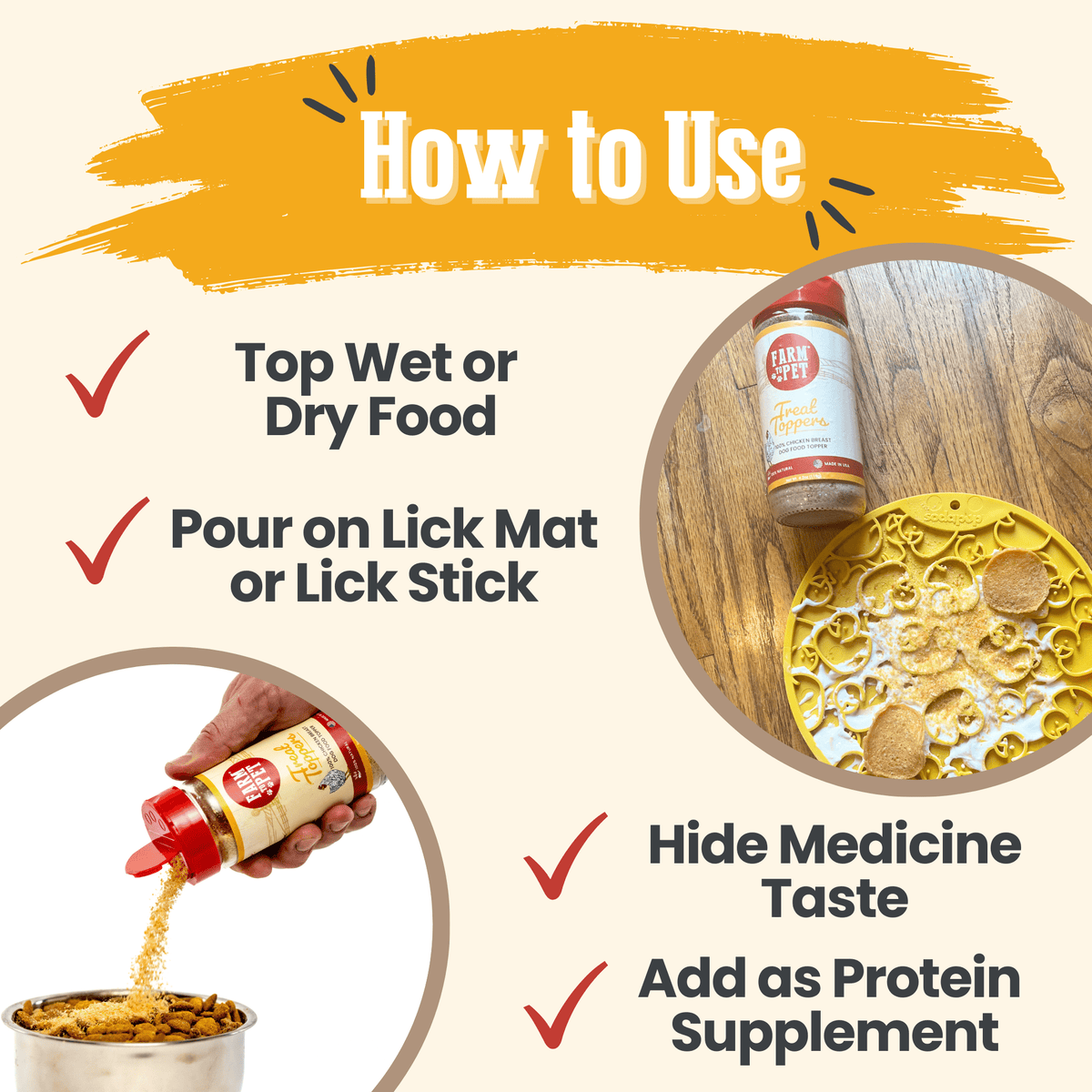 Treat Topper Chicken Dog Food Topper | Healthy Meal Supplement for Dogs - American Bark Bliss