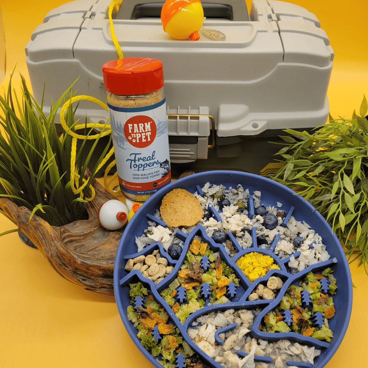 Treat Topper Fish Dog Food Topper | Low-Fat Meal Topper for Pets by Farm To Pet