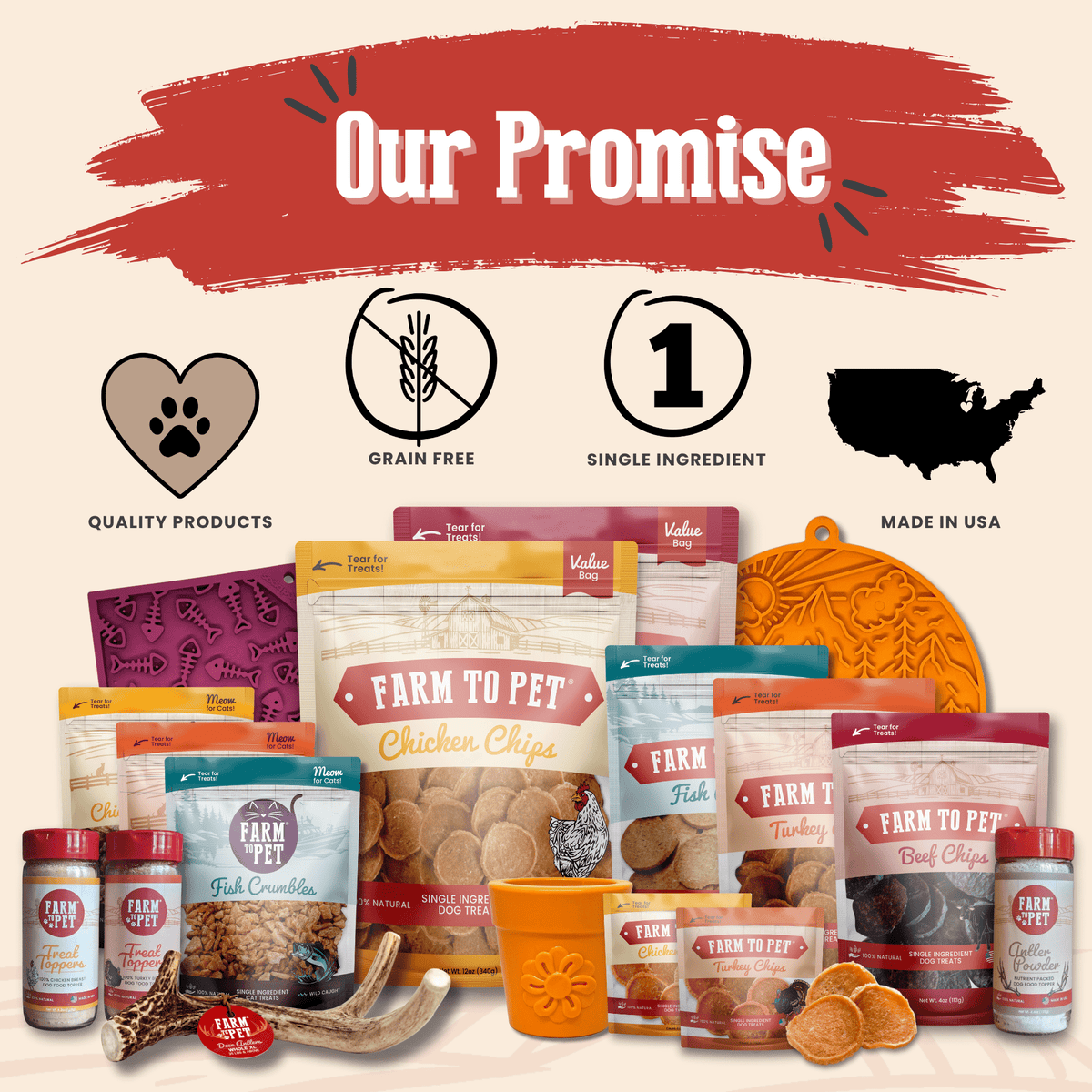 Turkey & Chicken Chip Dog Treat Duo | Single-Ingredient Poultry Treats for Dogs - American Bark Bliss