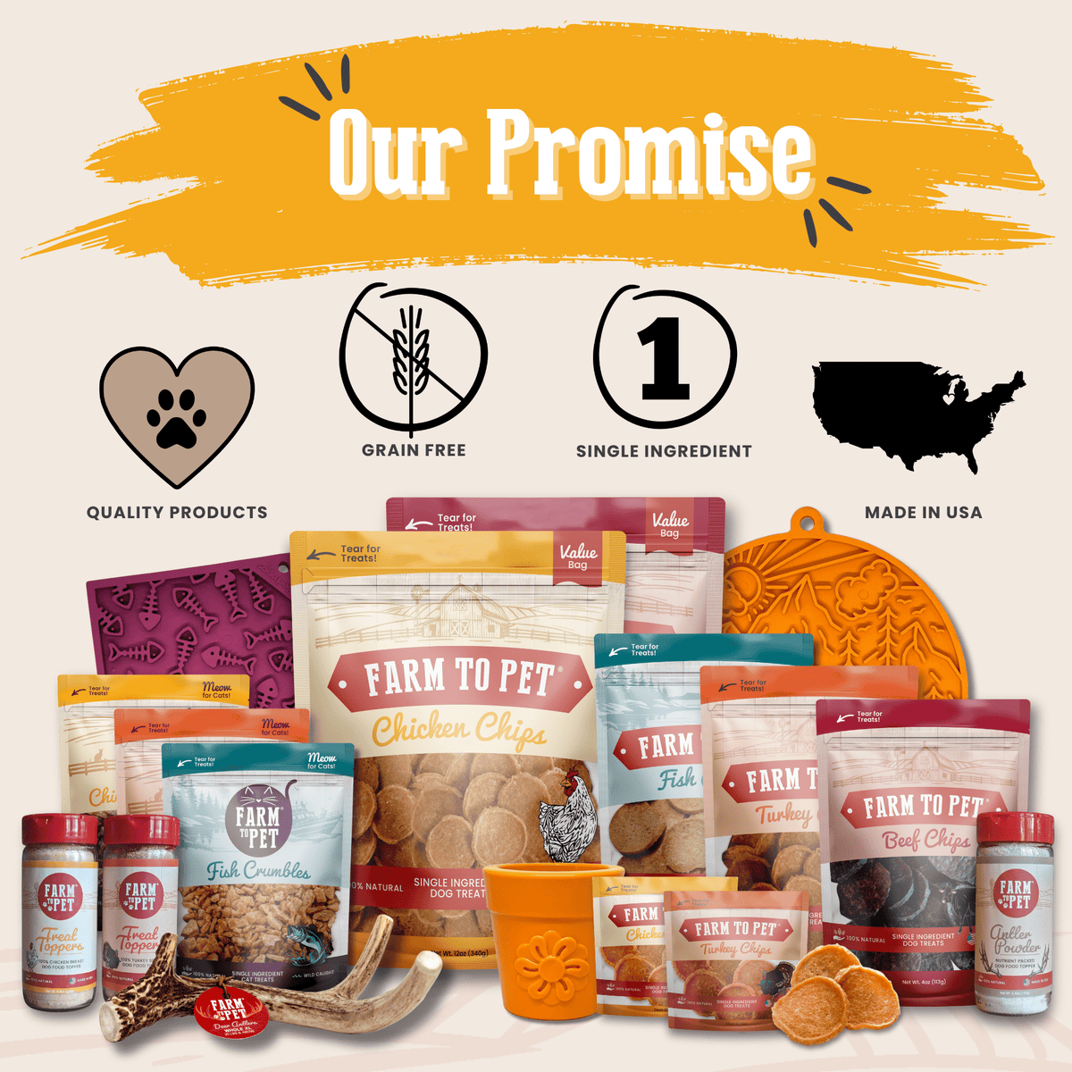 Treat Topper Antler Powder Dog Food Topper | Nutritional Supplement for Dogs and Cats - American Bark Bliss