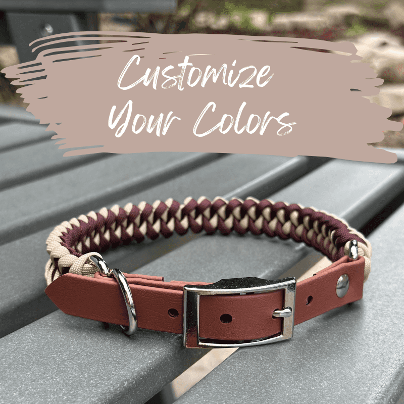 Fishtail Braid Handmade Dog Collar - Customize Your Colors by Pawsh Pup Co.