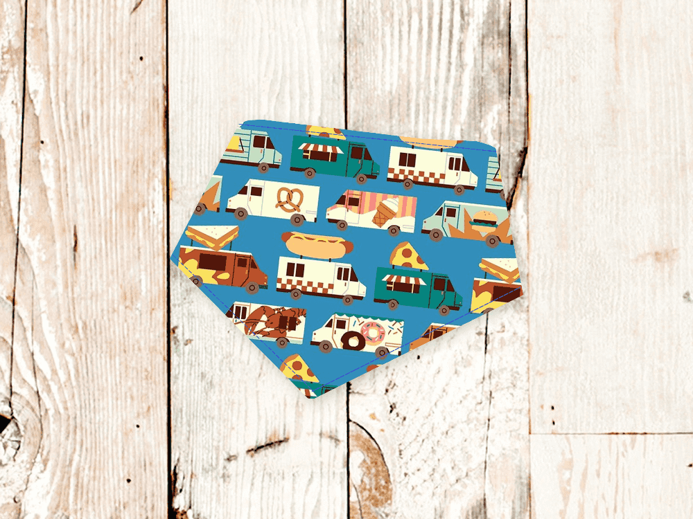 "Food Trucks" Dog Bandana - American Bark Bliss