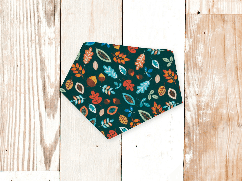 "Forest Green Leaves" Dog Bandana - American Bark Bliss