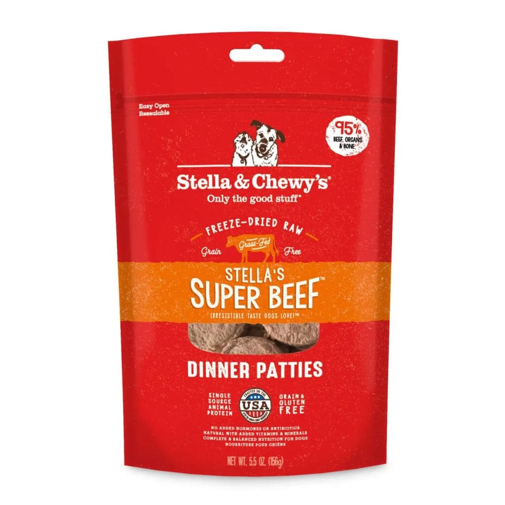 Stella & Chewy's Freeze Dried Beef Dog Dinner Patties - American Bark Bliss