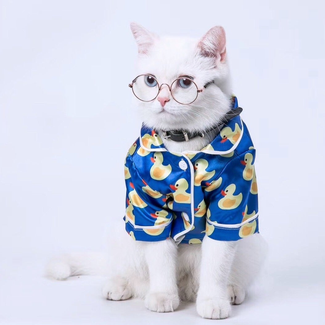 Pet Silk Duck Pajamas for Dogs and Cats - American Bark Bliss
