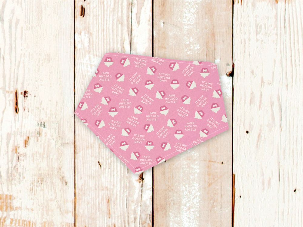 "Gotcha Day Pink Cupcakes" Dog Bandana - American Bark Bliss